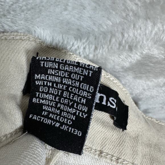 d.jeans NEW Womens Denim Jeans 22W Beige Ankle Plus Stretch Zipper Pockets - Picture 12 of 12